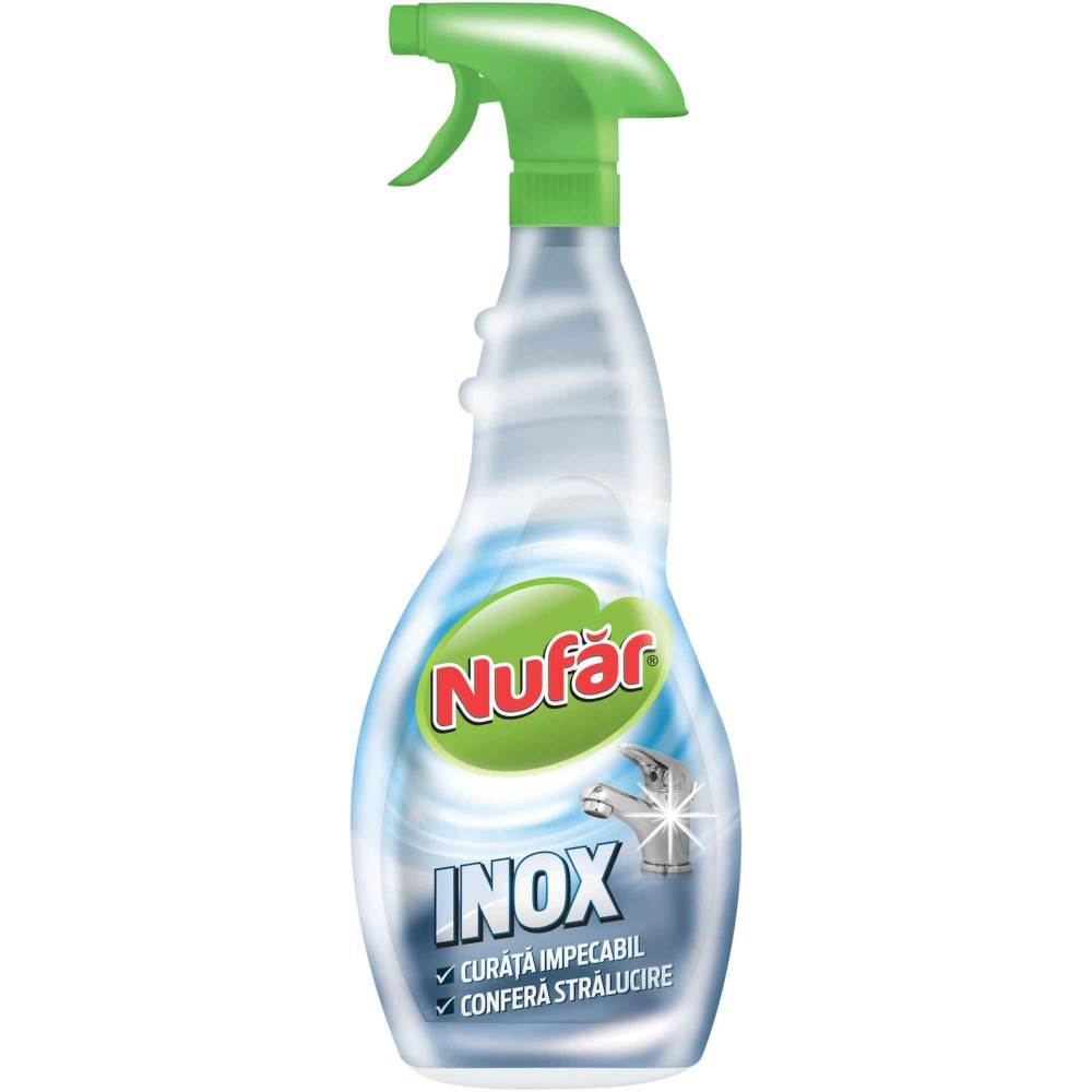 [70856897] Detergent inox, cu pulverizator, parfum proaspat, 500 ml, NUFAR