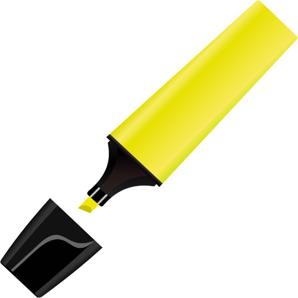 [20664408] Textmarker 0.5mm, galben CN SPOT LINER QY804