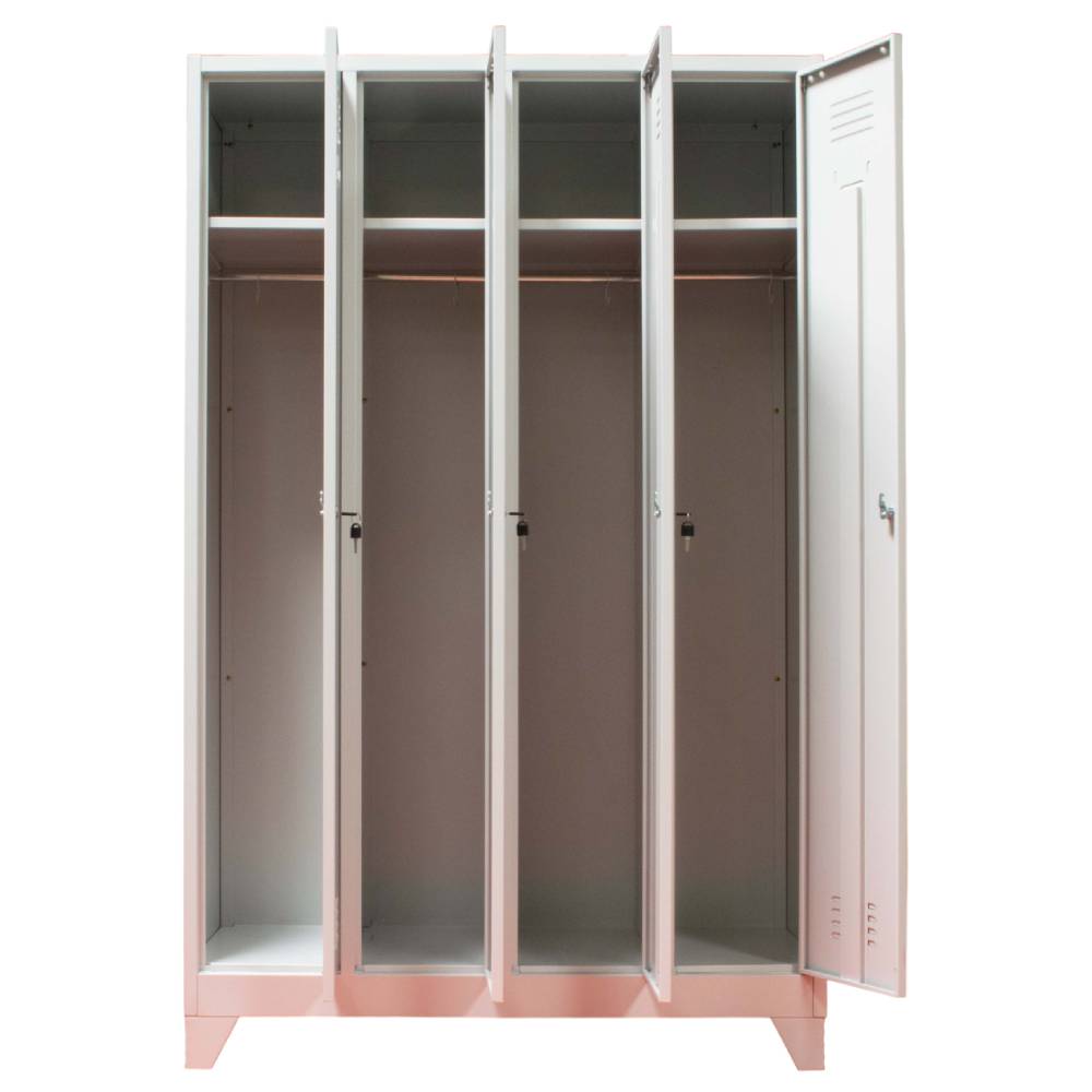 [15426583] Vestiar cu 4 usi 1175x450x1800mm C856 CU PICIOARE FIXE