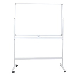 [50104711] Whiteboard magnetic 90x120 cm B4U BBNO 2 fete, rama aluminiu, CU SUPORT