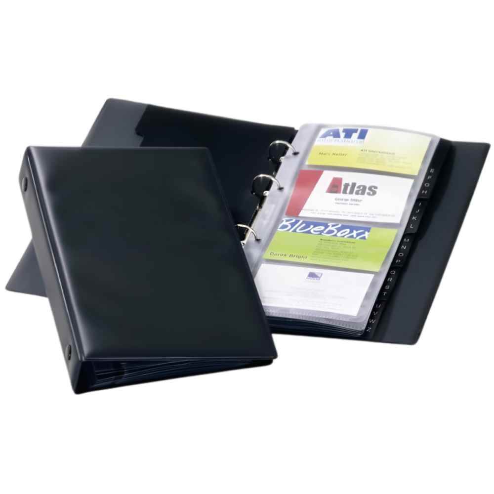 [31000302] Clasor carti de vizita CN H300B, pt 300 carti de vizita, negru PVC, 240buc/