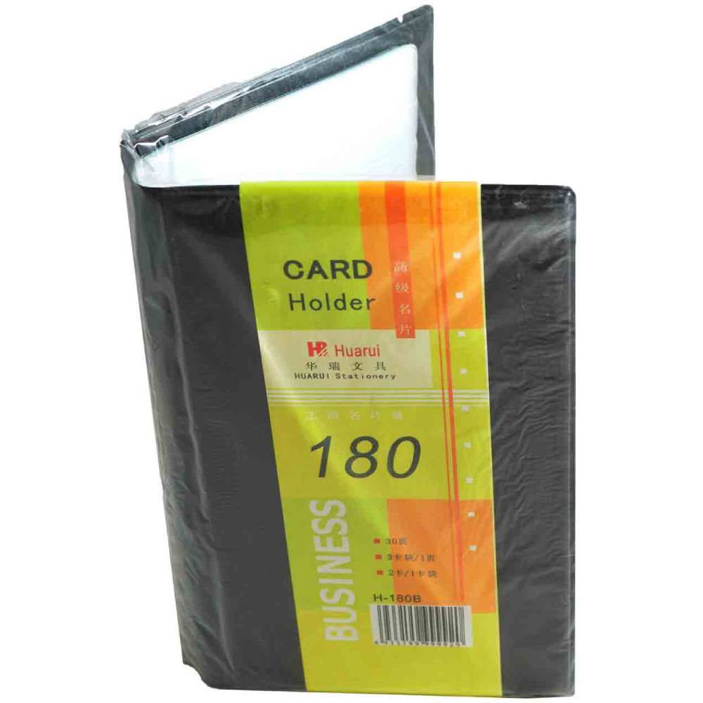 [31000202] Clasor carti de vizita CN H180B, pt 180 carti de vizita, negru PVC, 240buc/