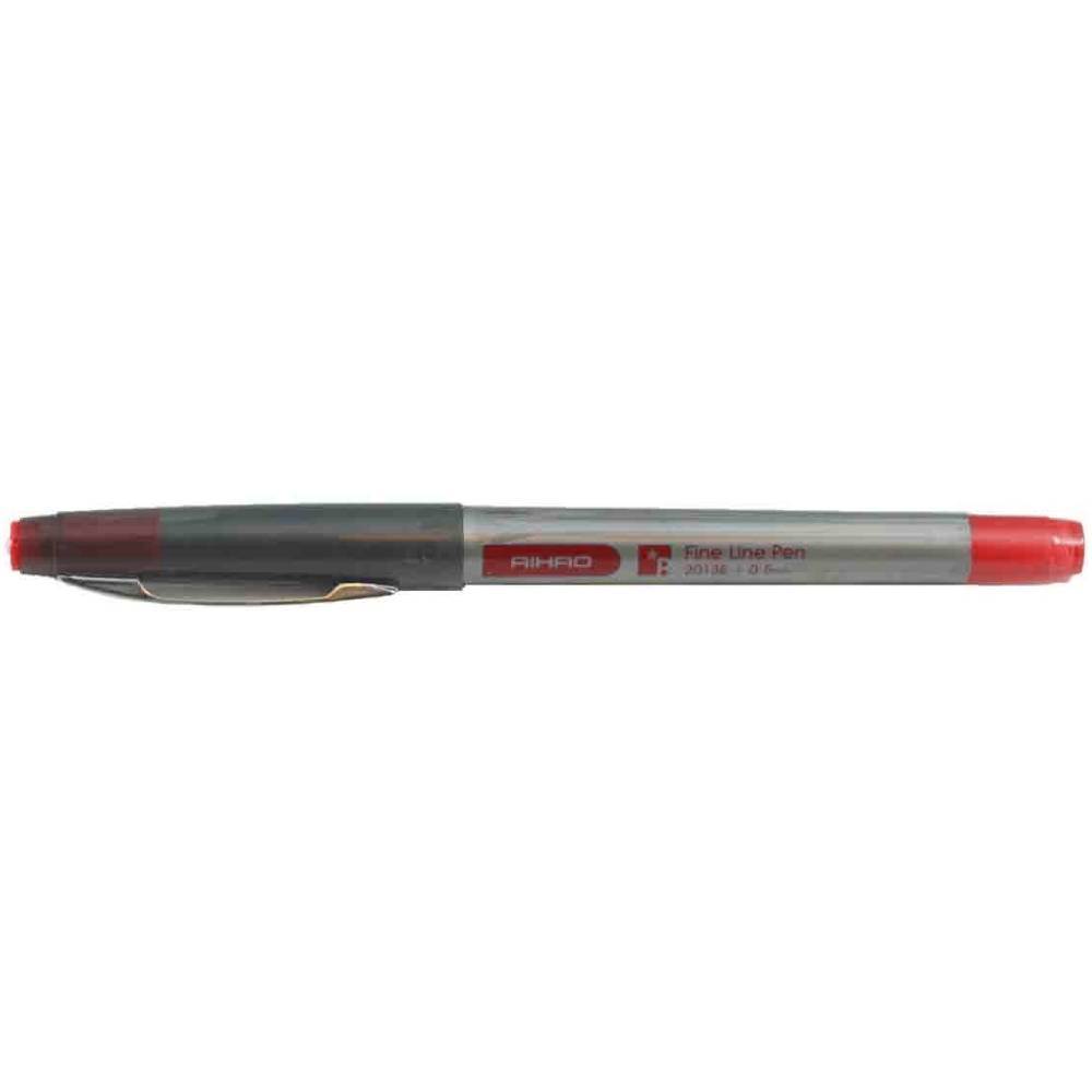 [20309003] Fineliner AIHAO 2013E, rosu, vf 0,5mm, 12buc/cut