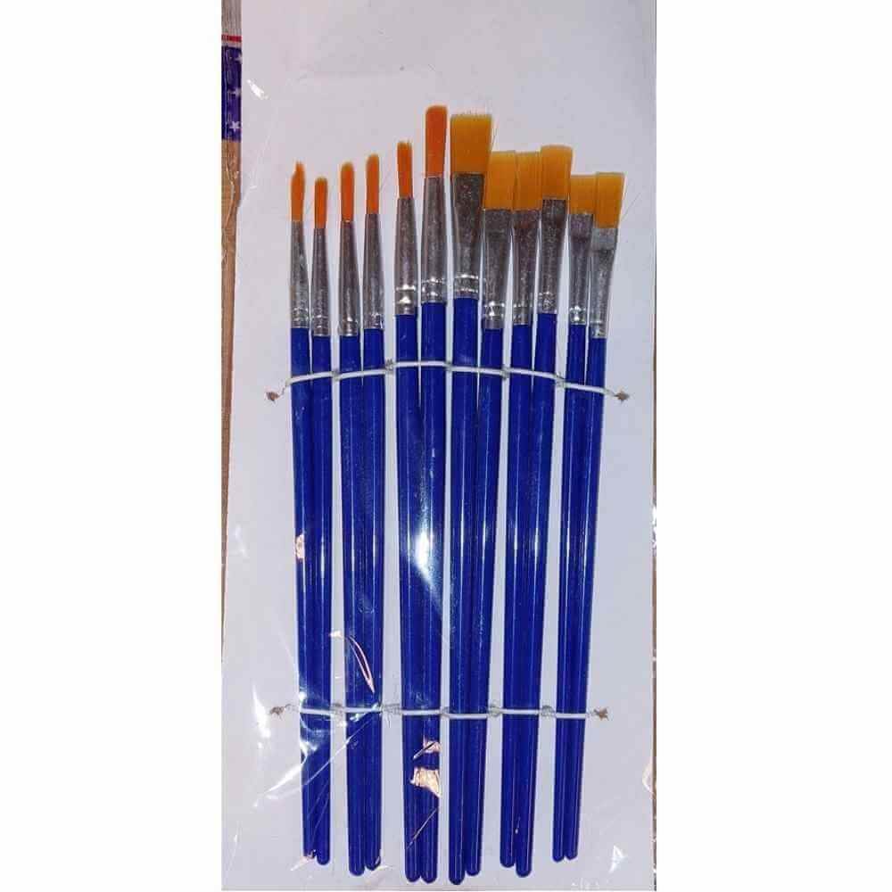 [90120400] Pensule 12/set, 6 rotunde/6 patrate CN