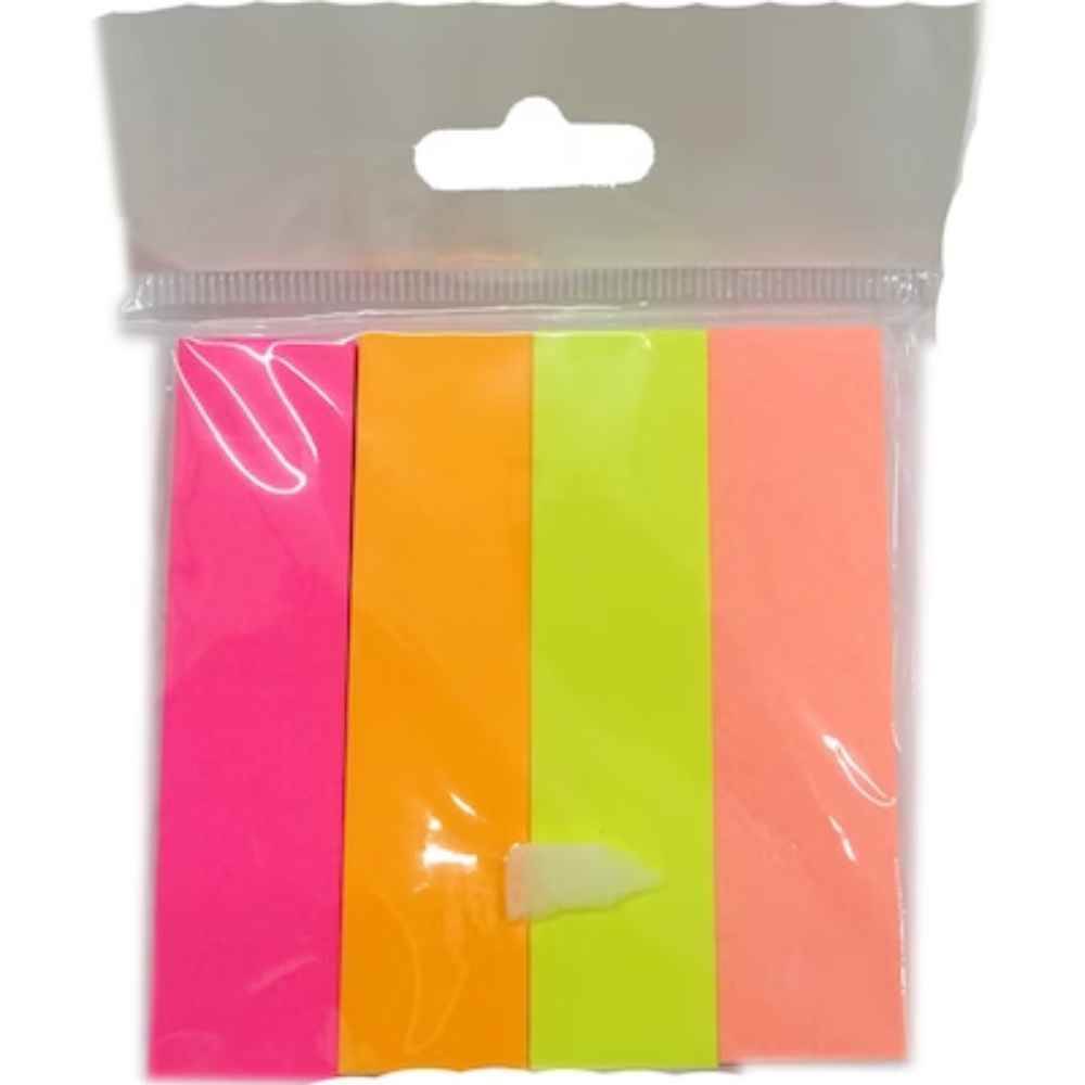 [11100500] Index adeziv 19x76mm, 4 cul pale, 100file