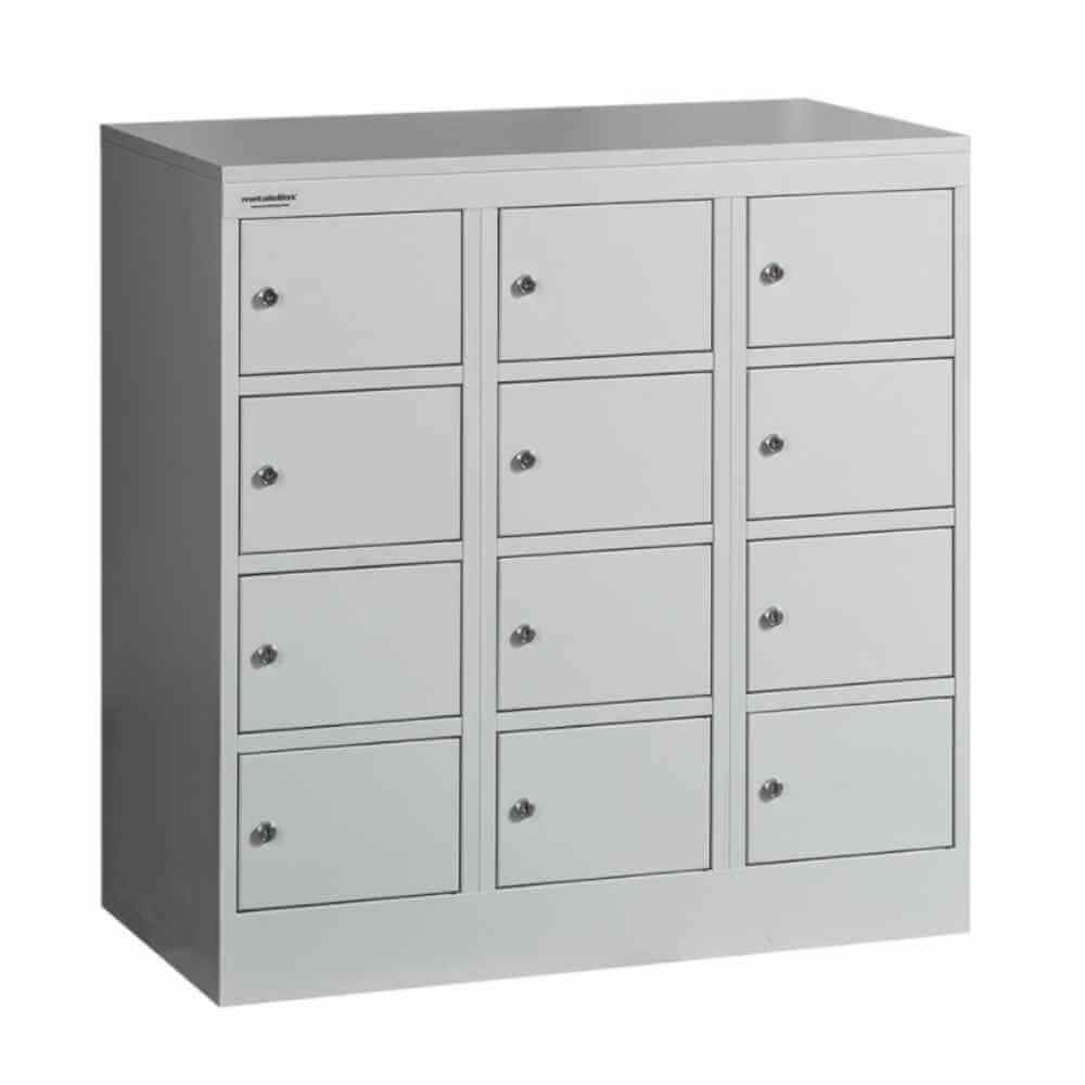 [15473412] Vestiar metalic, 12 compartimente 3x4, 900x500x900mm, gri, B4U