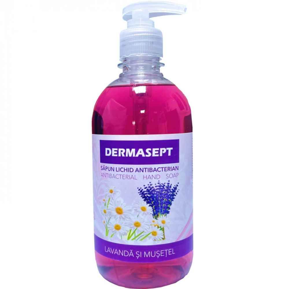 [27568955] Dermasept sapun lichid antibacterian PET 500 ml cu pompita