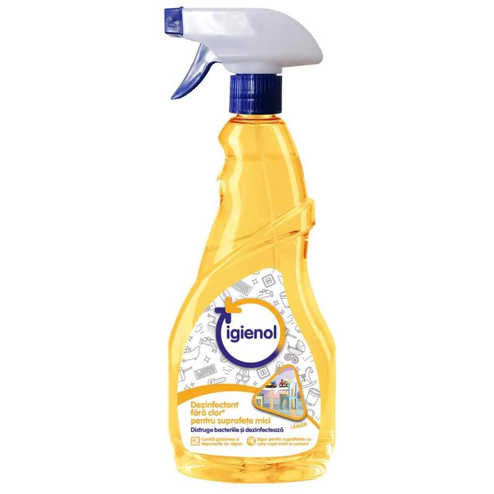 [70815201] Detergent lichid dezinfectant, cu pulverizator, lamaie, 750 ml, IGIENOL