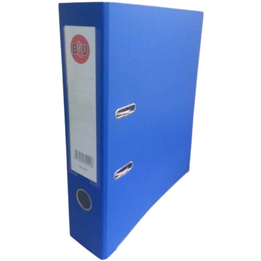 [30199877] Biblioraft dublu plastifiat A4, 5.5cm, albastru, B4U