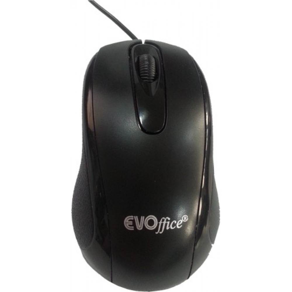 [60541247] Mouse optic USB cu fir EVOffice NEGRU