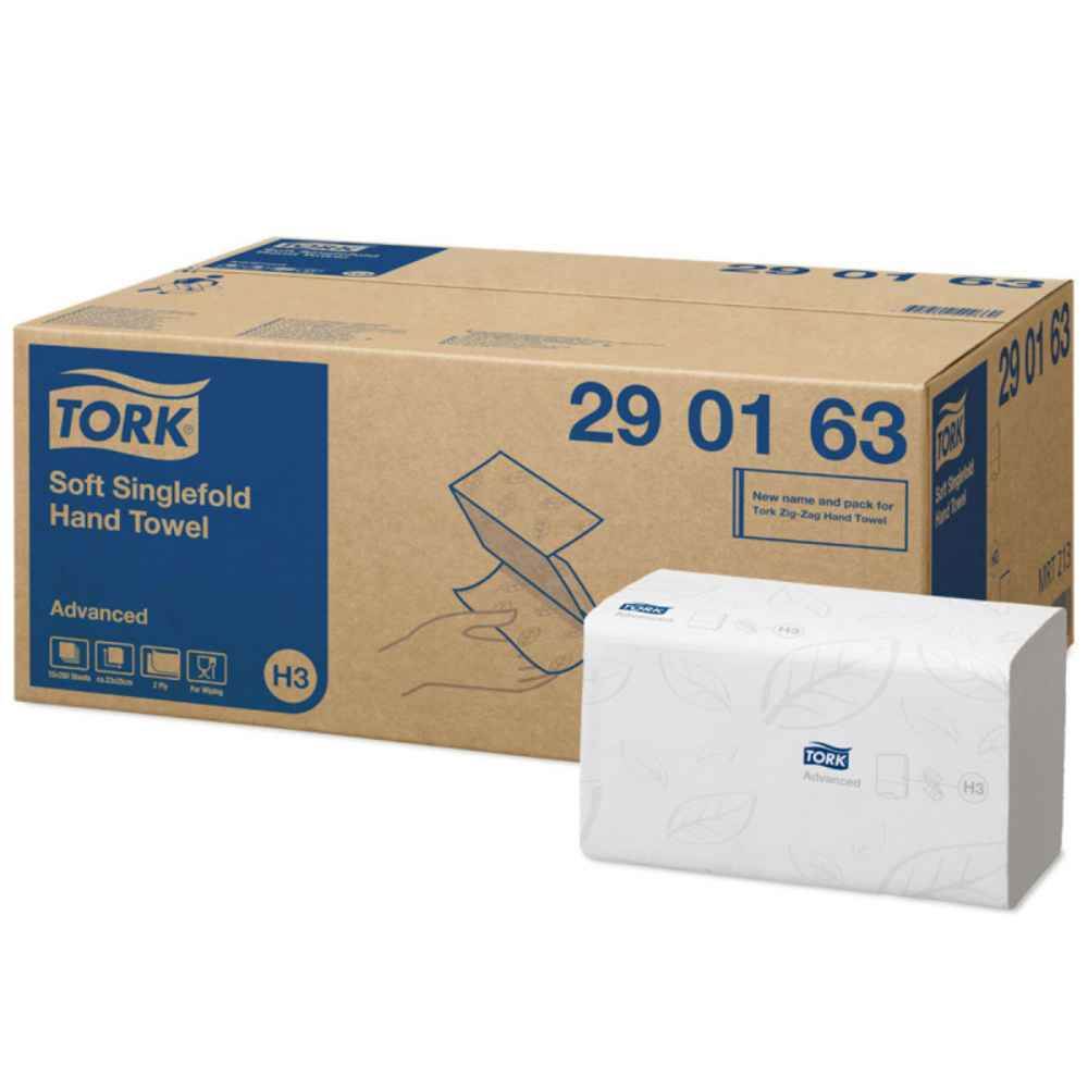 [27410147] Prosoape pliate hartie 2 str 250 buc/pachet Tork Advanced 290163