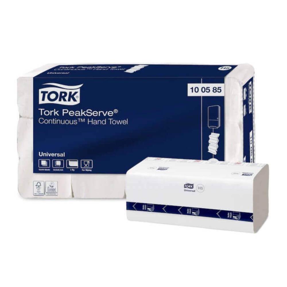 [27450136] Prosoape pliate hartie 1 str 410 buc/pachet Tork PeakServe Continuous 100585