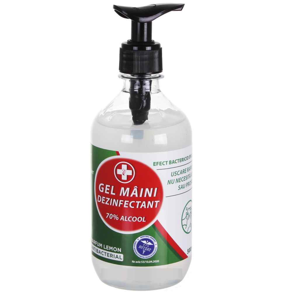 [27509777] Dezinfectant maini, gel, 500 ml, cu pompita LEBADA