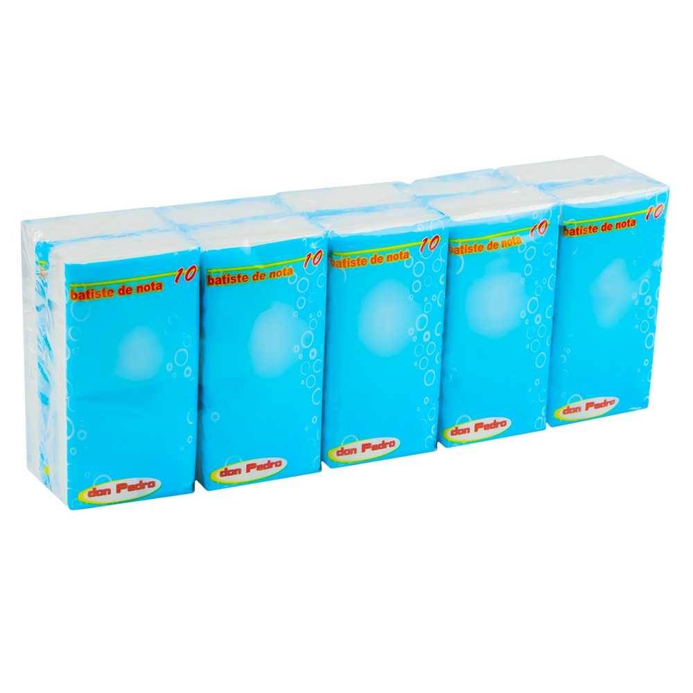 [71012274] Batiste nazale 10X10, 2 str, celuloza, 10 foi/pachet, parfumate DON PEDRO