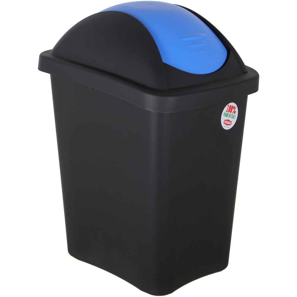 [71051234] Cos gunoi colectare selectiva 30l 48cm capac albastru BLACK MULTI