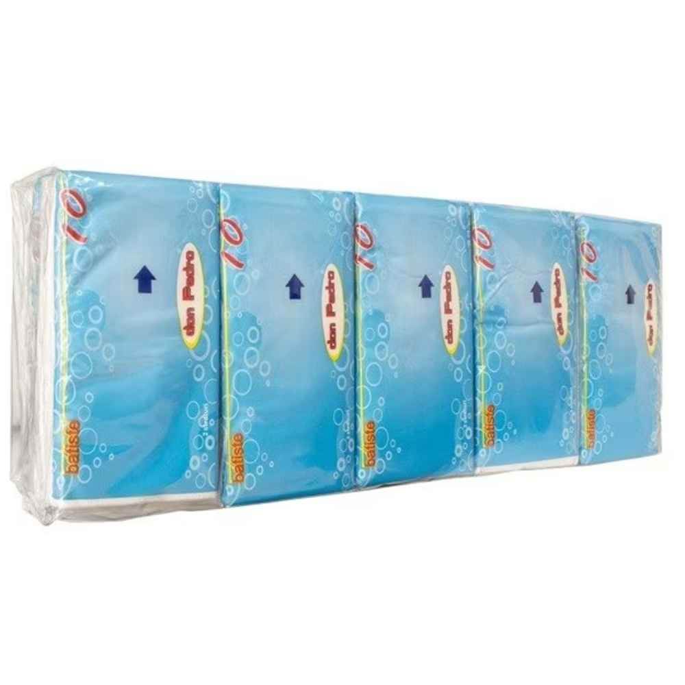 [71040230] Batiste nazale 2 str, celuloza, 10 foi/pachet, DON PEDRO 10 pachete/set