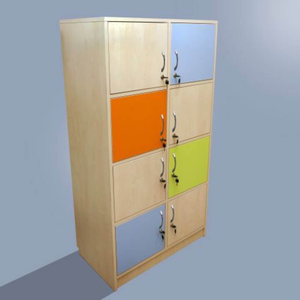 [16286512] Dulap individual elevi cu 8 compartimente 800x400x1500mm