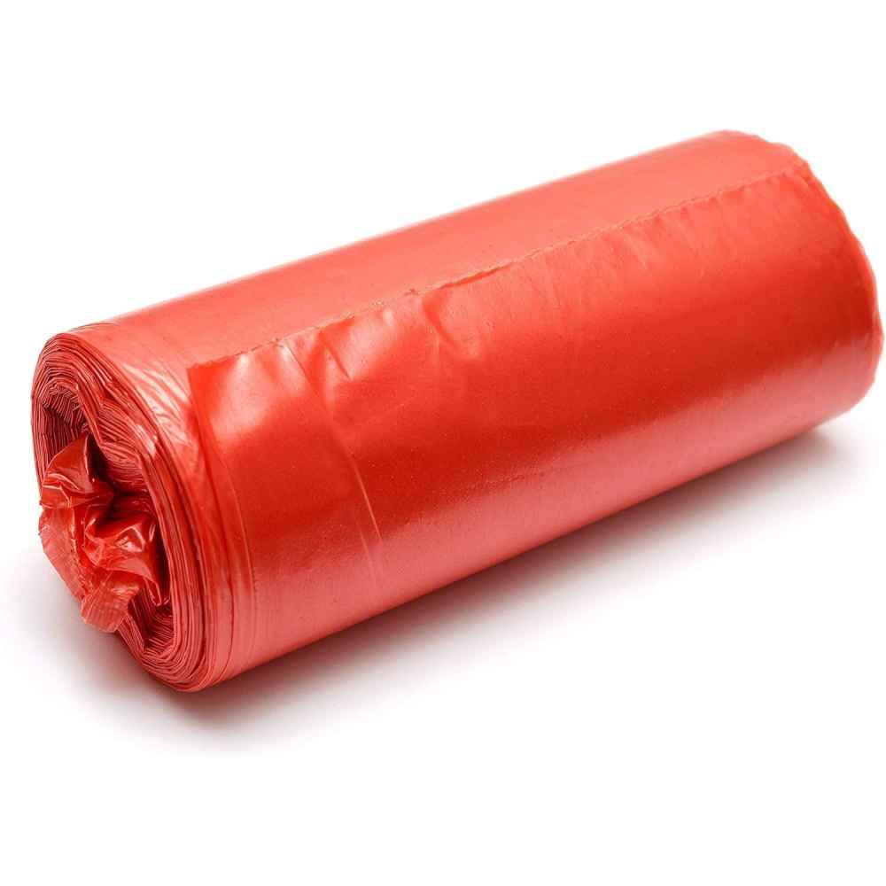 [71021254] Saci de gunoi menajer, 60 l, 15 buc, rosu