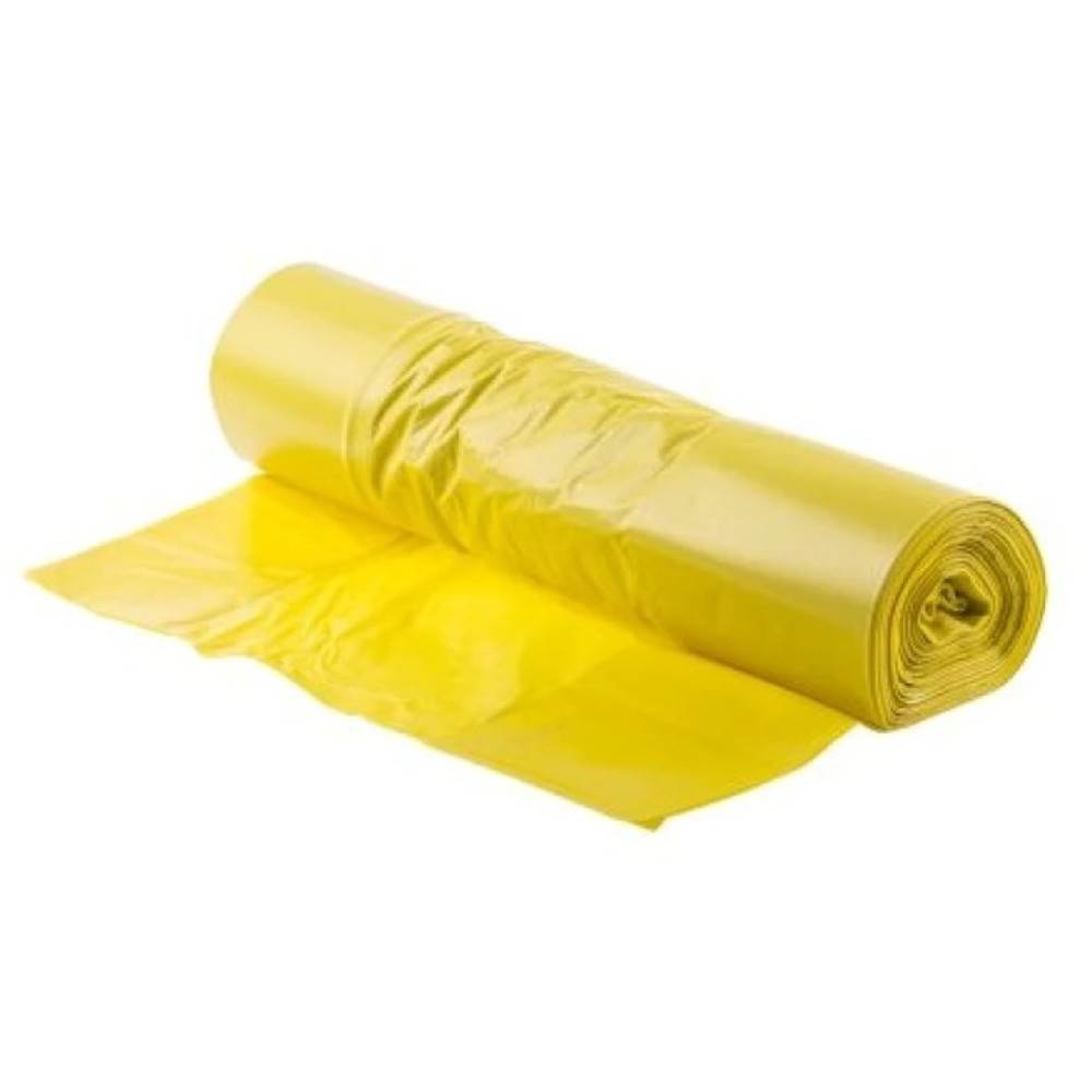 [71021267] Saci de gunoi menajer, 120 l, 10 buc, galben, EXTRA