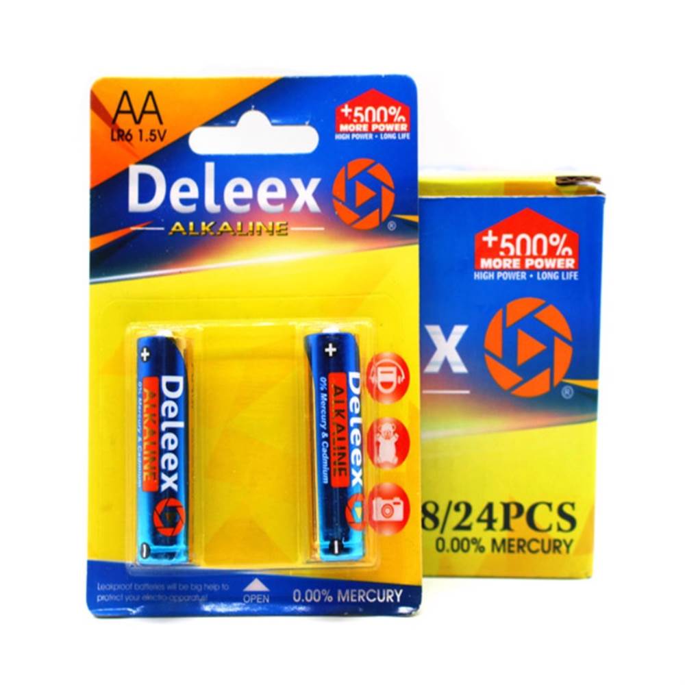 [70511216] Baterie alcalina LR6 AA 1.5V Deleex 2 buc/blister
