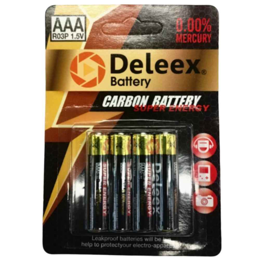 [70511224] Baterie R03P AAA 1.5V Deleex Super Energy Carbon 4 buc/blister