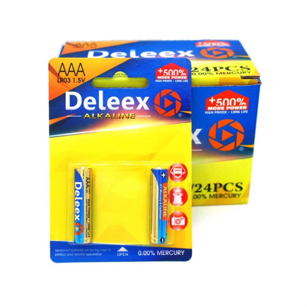[70511225] Baterie alcalina LR03 AAA 1.5V Deleex 2 buc/blister