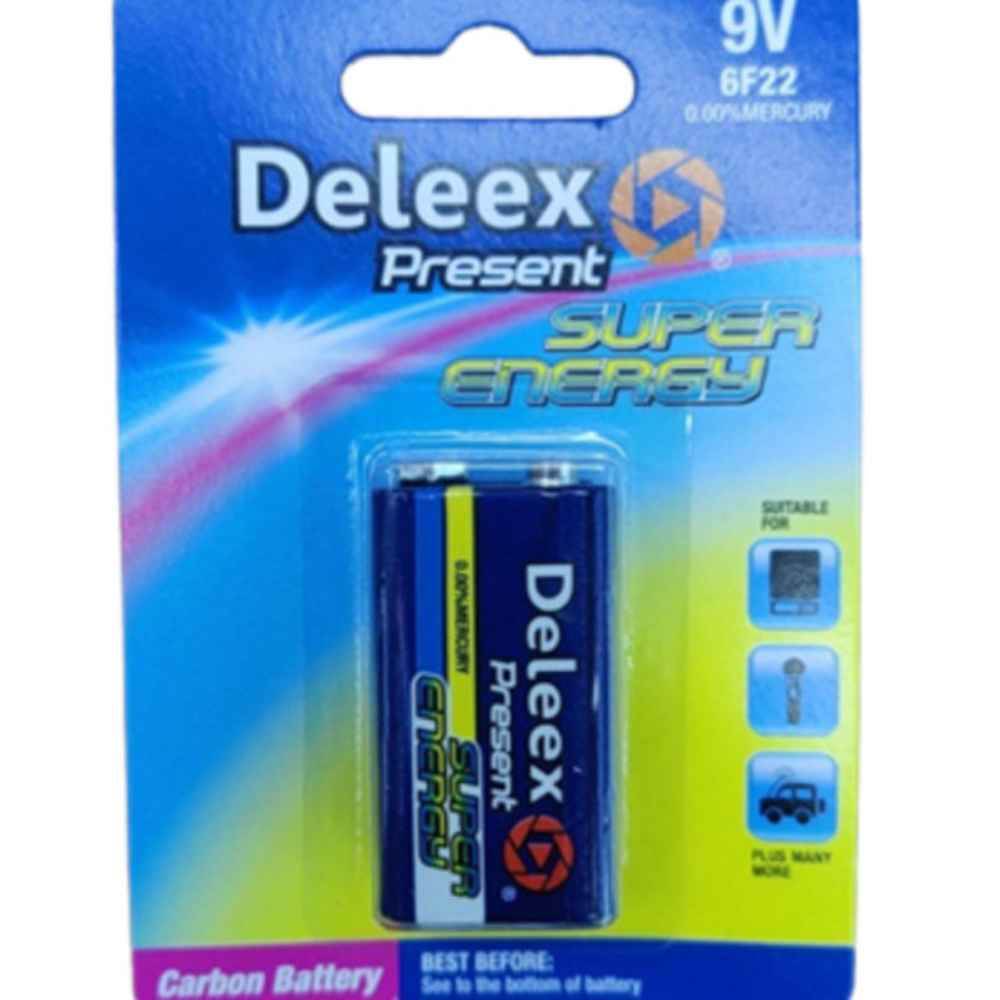 [70511234] Baterie 6F22 9V fara mercur si cadmiu Deleex Present Super Energy 1 buc/blister