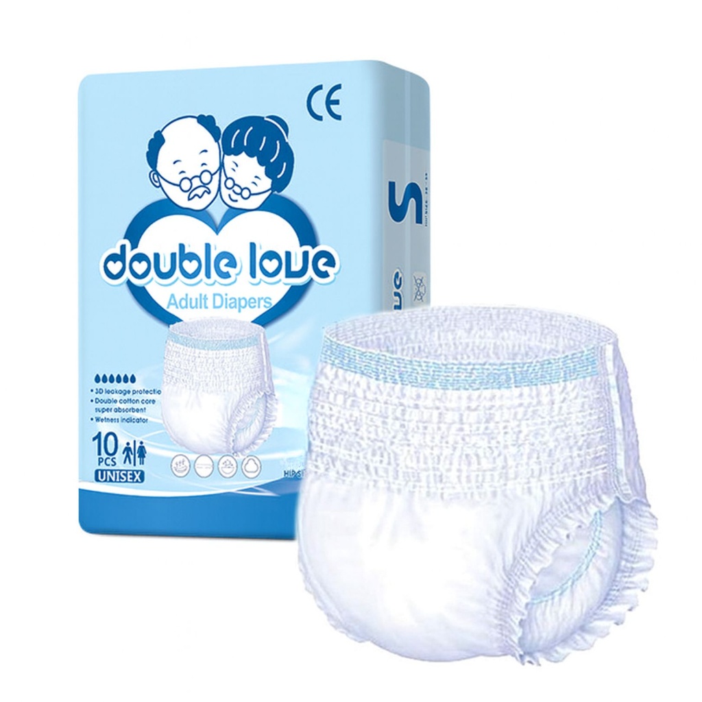[27060004] Scutece pentru adulti marimea S 10 buc/pachet DOUBLE LOVE