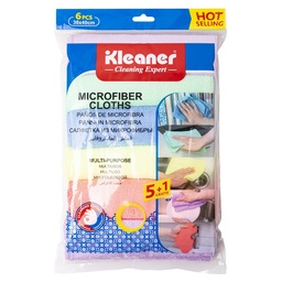 [71031728] Lavete microfibra 38x40cm 6 buc/set Kleaner GSG005