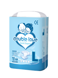 [71012550] Scutece pentru adulti cu prindere laterala marimea L 10 buc/pachet  DOUBLE LOVE